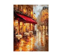 Paint by Numbers for Adults Street Paint by Numbers Kits City, DIY Hobbies for Adults Women Art Supplies 16x12In, Wall Art Crafts Color Canvas for Painting, Gifts for Women and Home Decor 2YH-11797