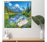 Paint by Numbers for Adults Summer Paint by Numbers for Children Plant Canvas Oil Painting Kit for Beginner with Paint brushes Acrylic Pigment Drawing Paintwork,Home Decor Gifts(32x32in,80x80cm)YL835