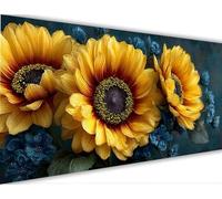 Paint by Numbers for Adults Sunflower Paint by Numbers with Frame Flower Painting Kits Canvas,Crafts for Adults DIY Oil Hand Painting Kit,Acrylic Drawing Paintwork,Home Wall Decor Gift 70x140cm LE-787