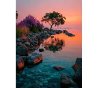 Paint by Numbers for Adults Sunset, 36x48in DIY Painting Kits with Brushes and Acrylic Tree, DIY Home Wall Decor Crafts, Paint by Numbers Kits for Adults & Beginners, Gifts for Women, 6-5175
