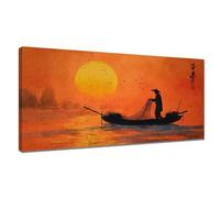 Paint by Numbers for Adults Sunset, Large China Paint by Numbers Kits XXL 70x140cm, DIY Painting by Number Canvas Kits with Acrylic Pigment and Paintbrushes, Hobbies for Women Gifts, Home Decor Y3-828