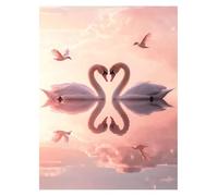 Paint by Numbers for Adults Swan Paint by Numbers Kits Landscape, DIY Hobbies for Adults Women Art Supplies 50 x 70CM, Wall Art Crafts Canvas for Painting, Gifts for Women Living Room Decor YH2-4470