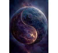 Paint by Numbers for Adults Tai Chi, Planet DIY Paint by Numbers Kits, Acrylic Painting Adult Crafts with Brushes and Acrylic, Arts and Crafts Canvas for Beginners Kits, for Home Decor, 12x16in 3-9336