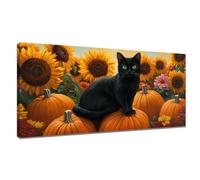 Paint by Numbers for Adults Thanksgiving Day, Large Cat Paint by Numbers Kits XXL 30x60cm, DIY Painting by Number Canvas Kits with Acrylic Pigment and Paintbrushes, Hobby for Women Gifts, Decor Y3-608