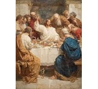 Paint by Numbers for Adults The Last Supper, 16x20in DIY Painting Kits with Brushes and Acrylic Man, Home Wall Decor Crafts, Paint by Numbers Kits for Adults & Beginners, Gifts for Women, 1-6443