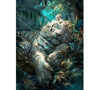 Paint by Numbers for Adults Tiger, Plant Paint by Numbers Kits, DIY Color Oil Painting Adult Crafts, Painting Kits with Brushes and Acrylic, for Home Wall Decor, Gifts for Women, 12x16in 2-5230
