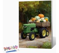 Paint by Numbers for Adults Tractor Painting by Numbers for Adults Fruits and Vegetables, Craft Art Painting Kits Bring Pigment and Brushes, Gifts for Women 24x32 Inch (Without Frame) -LKF077945