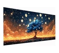 Paint by Numbers for Adults Tree, 28x64 Inch Starry Sky Paint by Numbers Kits for Adults/Beginner/Kids, DIY Oil Painting Acrylic Paints Kits, Canvas Art Kits for Gifts Wall Decor, without Frame, A-90