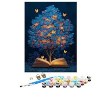 Paint by Numbers for Adults Tree of Life Book, DIY Painting Paint by Numbers for Children Beginners, with 3 Brushes and 36 Acrylic Pigment Hobbies for Women Gifts, Home Wall Decor 40x54inch BJHWK154