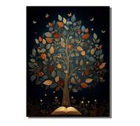 Paint by Numbers for Adults Tree Of Life, DIY Painting Abstract With Frame Paint by Numbers for Children Beginners Oil Paintings Crafts Adults Hobbies Women Gifts Home Wall Decor 32 x 44 inch KSWDK241