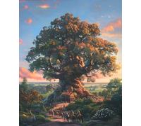 Paint by Numbers for Adults Tree Of Life Paint by Numbers Retro, Easy Painting Kits for Adults Beginners, DIY Acrylic Pigment Drawing Paintwork Arts Craft Kits for Room Decor Gifts 40x50cm 0-99