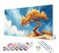 Paint by Numbers for Adults, Tree Paint by Numbers Landscape Painting Kits for Adults Pattern Design DIY Art Crafts for Home Room Decor, Wall Art, Bedroom Decor, Gifts 24 x 48 inch -hcw250791AI8