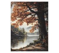 Paint by Numbers for Adults, Tree Painting by Numbers Canvas for Children Wall Art Supplies 38 x 28 Inch, DIY Autumn Colorful Canvas Painting Adult Crafts for Room Decor, Gifts for Women LSJ-5529