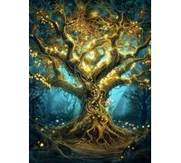 Paint by Numbers for Adults Tree, Plant Paint by Numbers Kits, DIY Color Oil Painting Adult Crafts, Painting Kits with Brushes and Acrylic, for Home Wall Decor, Gifts for Women, 36x48in V-7211