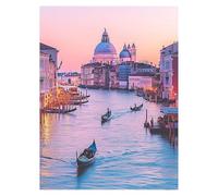 Paint by Numbers for Adults, Venice Painting by Numbers Canvas for Children Wall Art Supplies 16 x 12Inch, DIY Landscape Colorful Canvas Painting Adult Crafts for Room Decor, Gifts for Women LSJ-3495