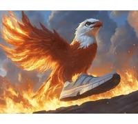 Paint by Numbers for Adults with Frame, Animal Painting by Numbers for Children, DIY Color Canvas Oil Painting Kits Art Crafts Eagle Acrylic Pigment Drawing Paintwork for Home Decor 8x12 inch Q-6862