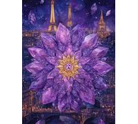 Paint by Numbers for Adults with Frame, Purple Painting by Numbers for Children, DIY Color Canvas Oil Painting Kits Art Crafts Mandala Acrylic Pigment Drawing Paintwork for Home Decor 28x36 in Q-2328