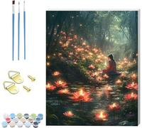 Paint by Numbers for Adults with Frame Zen Painting by Numbers for Adults Landscape, Easy DIY Oil Painting Kit with Brushes, Hobbies for Adults Women, Room Decor, Gifts for Women 50x70cm 1-5409