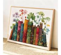 Paint by Numbers for Adults Without Frame Plant Book Painting by Numbers for Children, Crafts for Adults Acrylic Painting Kit, Hobbies for Adult Women, Halloween Christmas Decorations 90x70cm F-q-355