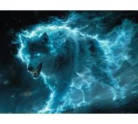 Paint by Numbers for Adults Wolf, Adult Paint by Numbers Canvas Kits Animal, DIY Painting Kits with Brushes and Acrylic, DIY Color Oil Painting for Adults Beginners, Girls Gifts, 20x16in 4-3015