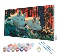 Paint by Numbers for Adults, Wolf Paint by Numbers Nature Painting Kits for Adults Pattern Design DIY Art Crafts for Home Room Decor, Wall Art, Bedroom Decor, Gifts for Women 50X80Inch -hcw2507N2