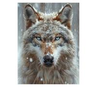 Paint by Numbers for Adults, Wolf Painting by Numbers Canvas for Children Wall Art Supplies 54x40in, DIY Animal Colorful Canvas Painting Adult Crafts for Room Decor and Gifts for Women LSJ3037