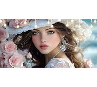 Paint by Numbers for Adults Woman Paint by Numbers Kits Diamond DIY Canvas Oil Painting Kit 90X160cm for Kids or Beginner with Brushes Acrylic Pigment, Without Frame, Halloween Decorations Gift L6-807