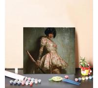 Paint by Numbers for Adults Woman Paint by Numbers Kits Killer DIY Colorful Canvas Paintings, Hobbies for Adults Women with Accessories for Beginners, Home Wall Decor Art 80x80cm Without Frame C-22C0