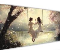 Paint by Numbers for Adults Woman Paint by Numbers with Frame Landscape Painting Kits Canvas,Crafts for Adults DIY Oil Hand Painting Kit,Acrylic Drawing Paintwork,Home Wall Decor Gift 100x200cm LE-266