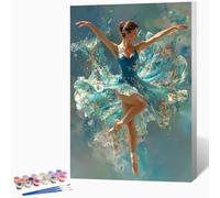 Paint by Numbers for Adults Woman Painting by Numbers for Adults Ballet, Craft Art Painting Canvas Kits Bring Pigment and Brushes, Gifts for Women, Room Decor 16x24 inch (Without Frame) -LKF0768O7