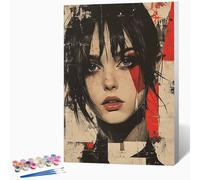 Paint by Numbers for Adults Woman Painting by Numbers for Adults Figure, DIY Craft Art Painting Canvas Kits Bring Pigment and Brushes, Gifts for Women, Room Decor 24x32in (Without Frame) -LKF077B8