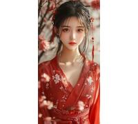 Paint by Numbers for Adults, Woman Red Large Painting by Numbers for Adults Children, Acrylic Pigment On Symbols Colored Canvas, Craft Kits Perfect Gifts, Home Wall Decor (Frameless, 36x72in) O-534