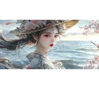 Paint by Numbers for Adults - Women'S Flowers Paint by Numbers Kits for Beginner, Without Frame DIY Acrylic Oil Adult Painting by Number Canvas Kits, Perfect for Home Wall Decor Gifts 72x36in z-675