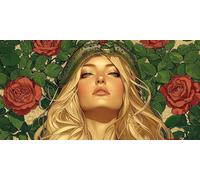 Paint by Numbers for Adults - Women'S Flowers Paint by Numbers Kits for Beginner, Without Frame DIY Acrylic Oil Adult Painting by Number Canvas Kits, Perfect for Home Wall Decor Gifts 24x12in z-676