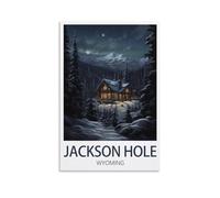 Paint by Numbers for Adults,Wyoming Jackson Hole Simple Painting Kits for Kids for Gift Home Wall Decor 50x60cm