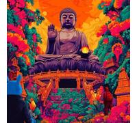 Paint by Numbers for Adults Zen Paint by Numbers Sculpture Pattern Design, Acrylic Paintngs On Clear Symbols Colored Canvas, Easy DIY Acrylic Pigment Drawing Paintwork for Home Wall Decor, 20X20CM