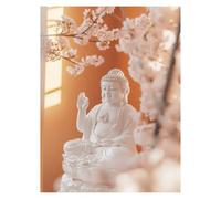 Paint by Numbers for Adults, Zen Painting by Numbers Canvas for Children Wall Art Supplies 32 x 24Inch, DIY Flower Colorful Canvas Painting Adult Crafts for Room Decor and Gifts for Women LSJ-2145