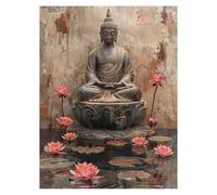 Paint by Numbers for Adults, Zen Painting by Numbers Crafts Flower 40x54In, DIY Hobbies for Adults Women, Painting on Canvas Using Acrylic Paint and Brushes, Wall Art Set for Room Decor LSJ1574