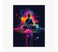 Paint by Numbers for Adults, Zen Painting by Numbers for Adults,Craft Kits for Kids with Flower Color Canvas for Painting 16 x 22 in Acrylic Paint and Brush for Wall Art for Living Room Decor FYH-8994