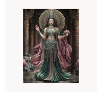 Paint by Numbers for Adults, Zen Painting by Numbers for Adults, Craft Kits for Kids with Landscape Color Canvas for Painting 24 x 32In Acrylic Paint and Brush, Wall Art for Living Room Decor FYH-4653