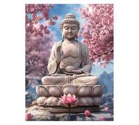 Paint by Numbers for Adults, Zen Painting by Numbers for Children Crafts Flower 20x28in, DIY Hobbies for Adults Women,Painting on Canvas Using Acrylic Paint and Brushes,Wall Art for Room Decor LSJ1348
