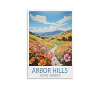 Paint by Numbers for AdultsArbor Hills Nature Preserve Posters,Children, Beginners, DIY Gift Arts Kits with Brushes and Acrylic Pigment 30x40cm