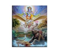Paint by Numbers,Indian God Elephant Paint by Numbers for Adults Canvas Oil Painting,DIY Paint by Numbers for Children with Paint Brushes and Acrylic Painting Kit Home Decor with Frame,18x24 in