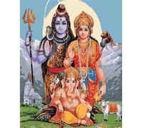 Paint by Numbers,Indian God Paint by Numbers for Adults Canvas Oil Painting,DIY Paint by Numbers for Children with Paint Brushes and Acrylic Painting Kit Home Decor Painting,Without Frame,16x20in
