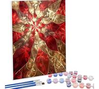 Paint by Numbers Kit for Adults, Abstract Flower Paint by Number Kits on Canvas Without Frame, DIY Acrylic Color Arts and Crafts for Adults Beginners, Painting for Wall Decor 40 x 53 Inch PjY830 B-T
