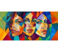 Paint by Numbers Kit for Adults, Abstract Woman Paint by Number Kits on Canvas Without Frame, DIY Acrylic Paint Kit Arts and Crafts for Adults Beginners, Painting for Home Wall Decor 20x40inch F-73