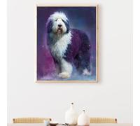Paint by Numbers Kit for Adults, Animal Dog Paint by Number Kits on Canvas Without Frame, DIY Acrylic Color Arts and Crafts for Adults Beginners, Painting for Home Wall Decor 50x70cm PjY595 9-9