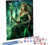 Paint by Numbers Kit for Adults, Architecture Woman Paint by Number Kits on Canvas Without Frame, DIY Acrylic Color Arts and Crafts for Adults Beginners, Painting for Wall Decor 16x20in PjY1406 3-8