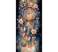 Paint by Numbers Kit for Adults Beginners, Dreamcatcher Paint by Numbers Canvas Kits, DIY Landscape Acrylic Painting Crafts Number for Home Wall Bedroom Study or Office Decor 8x16in (No Frame) i-47