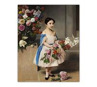 Paint by Numbers Kit for Adults Francesco Hayez Portrait of Countess Antonietta Negroni Prati Morosini As A Child Oil Painting by Numbers